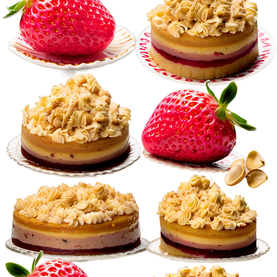 Strawberry Crumble Cake Png Hmn