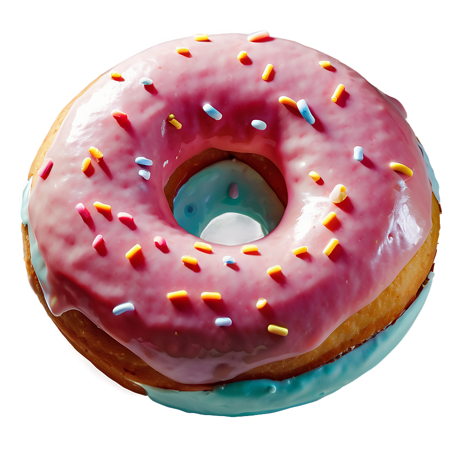 Strawberry Frosted Donut Png 84