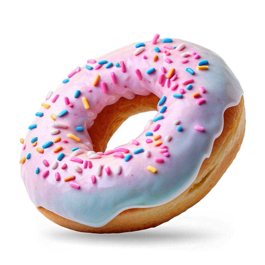 Strawberry Frosted Donut Png Spm10