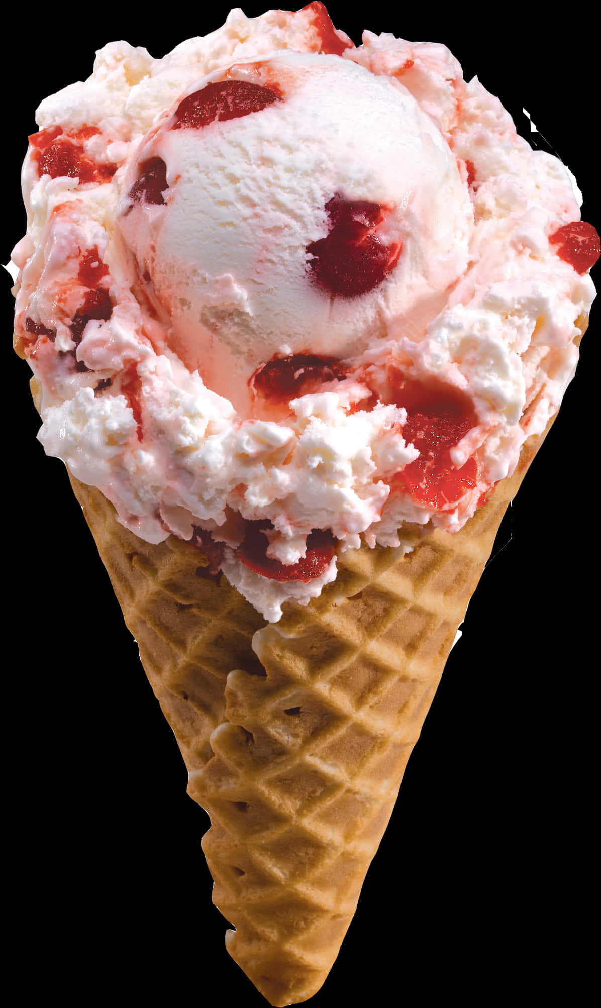 Strawberry Ice Cream Cone