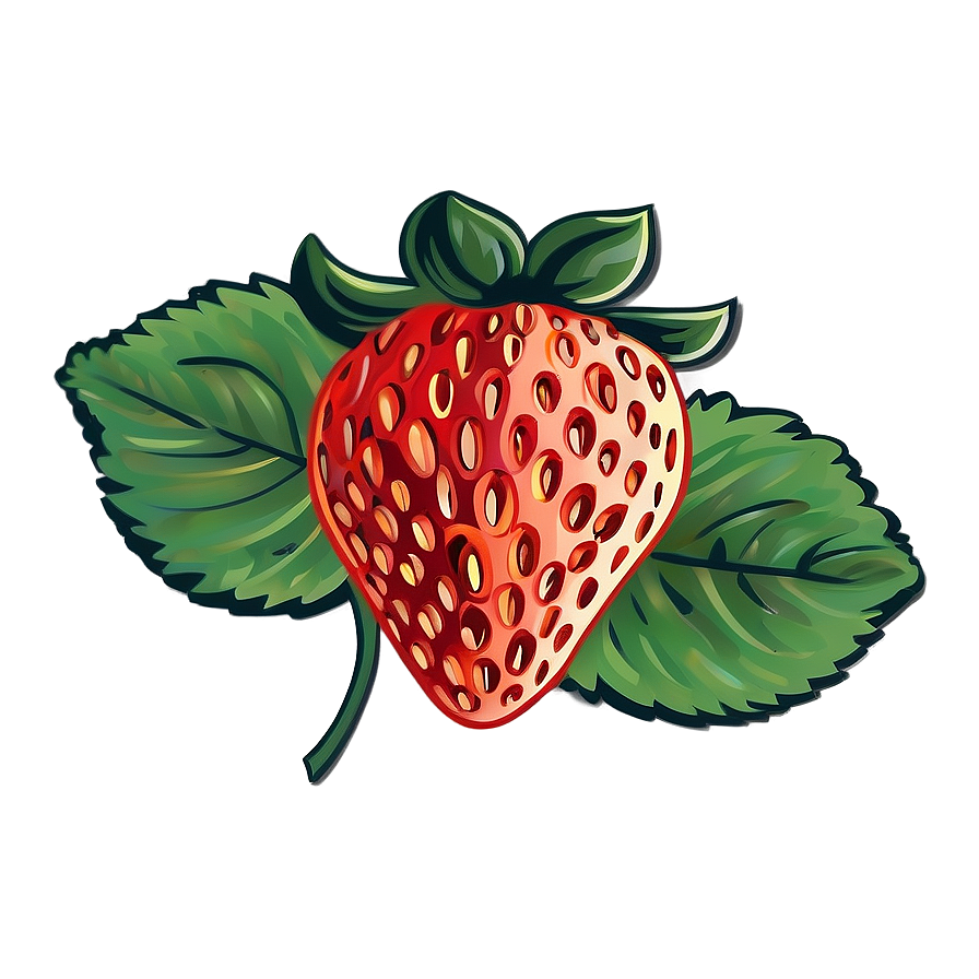 Strawberry Illustration Png 05042024