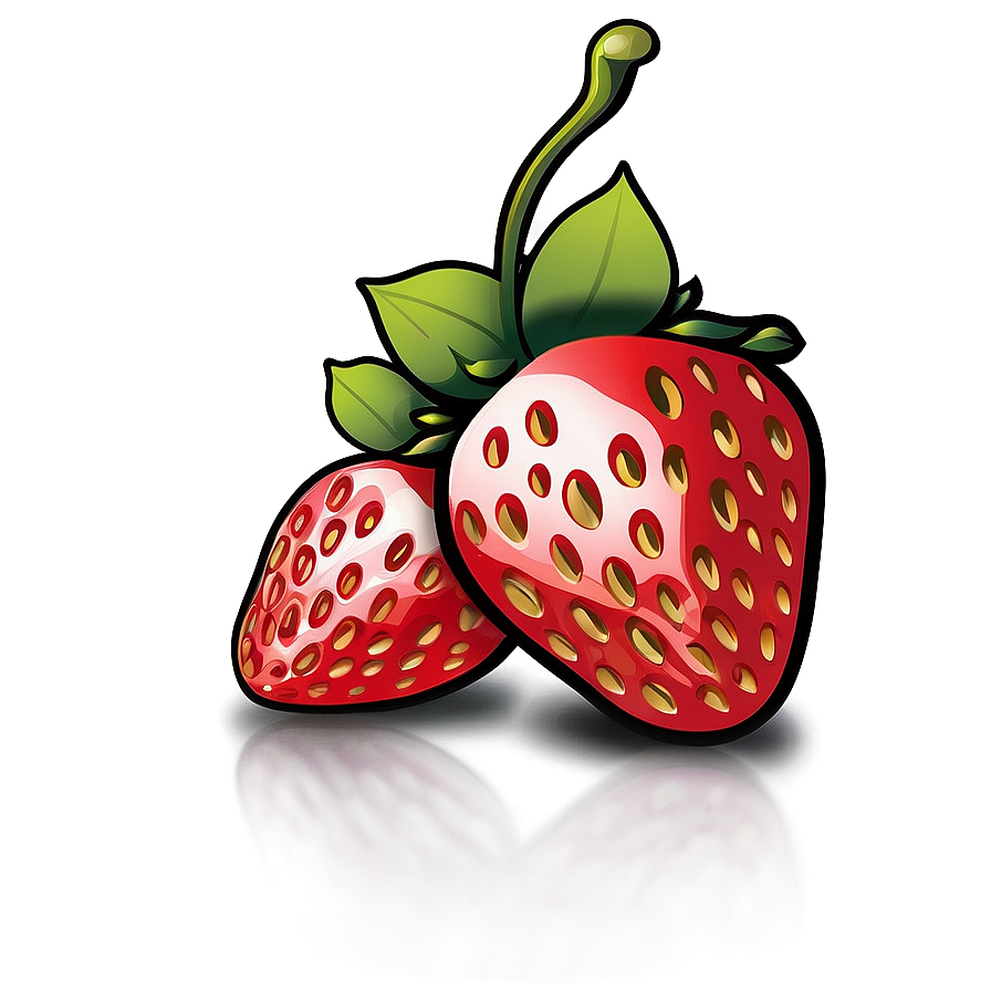 Strawberry Illustration Png Bau