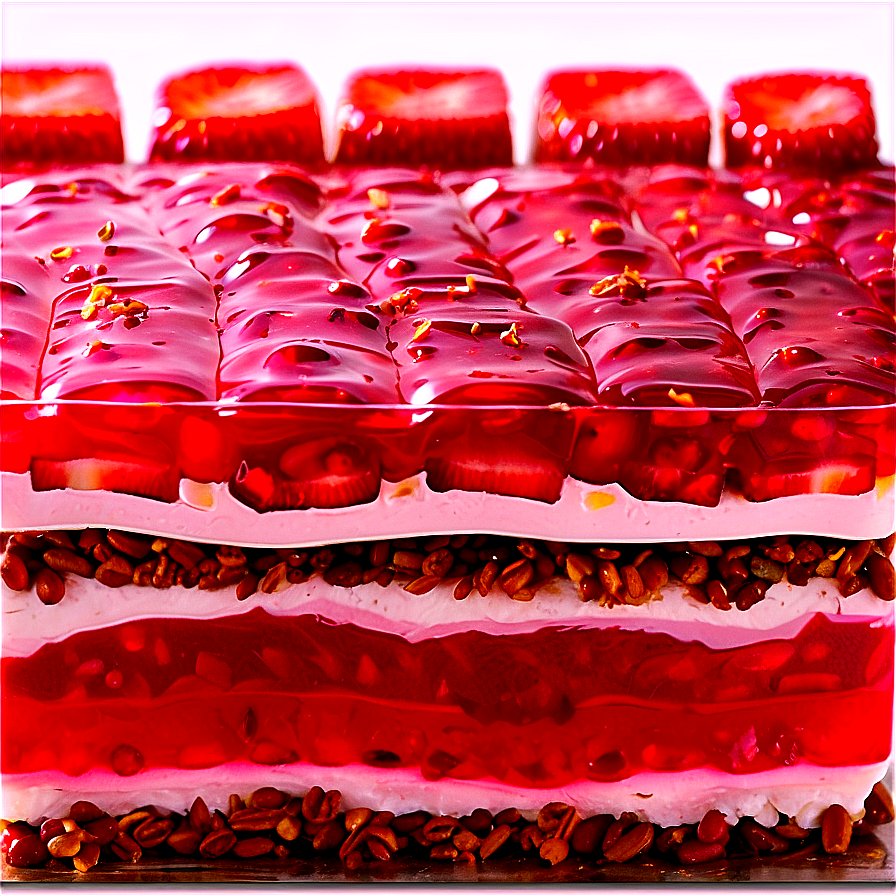 Strawberry Jello Pretzel Salad Png 84