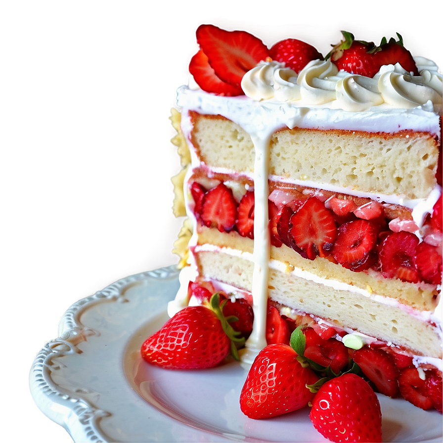 Strawberry Layer Cake Png Bwx73