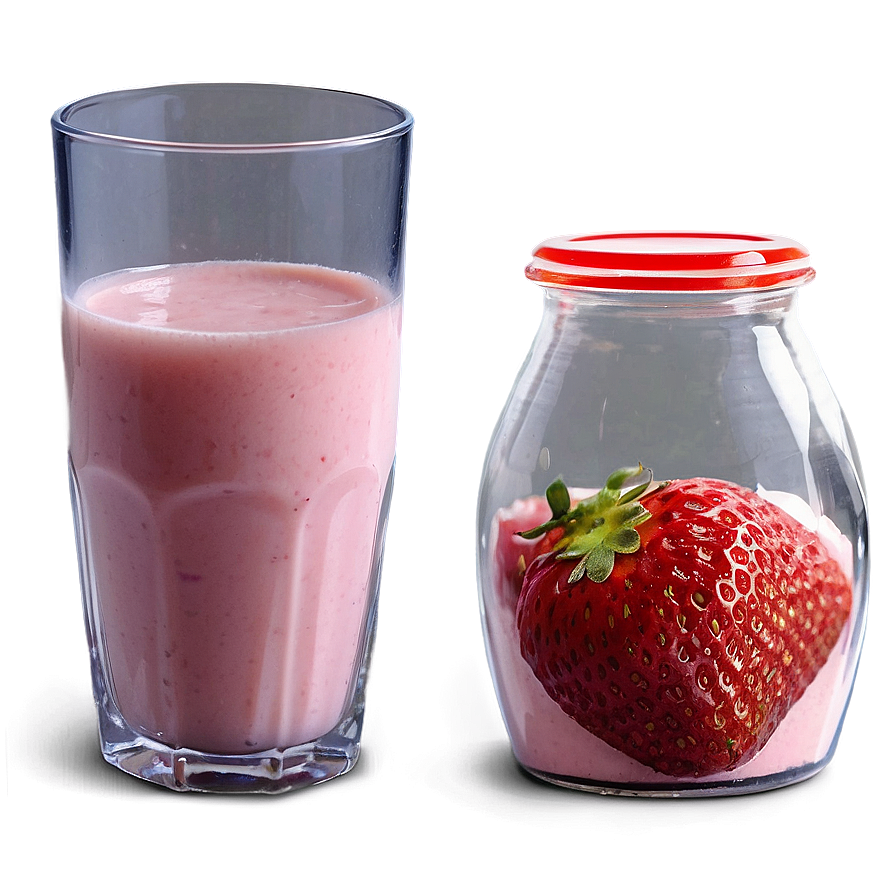 Strawberry Milk Breakfast Png 06252024