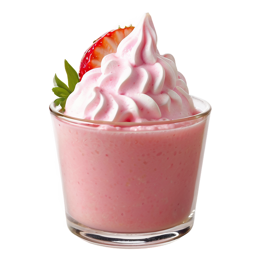 Strawberry Milk Dessert Png Qwj14