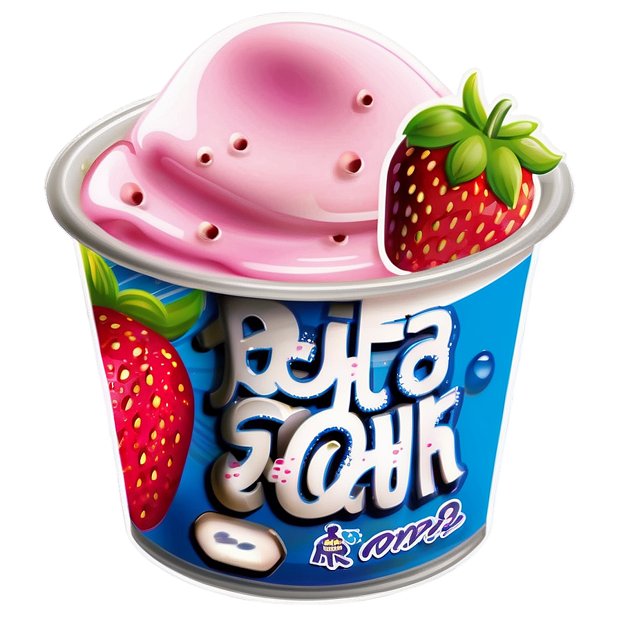 Strawberry Milk For Kids Png 11