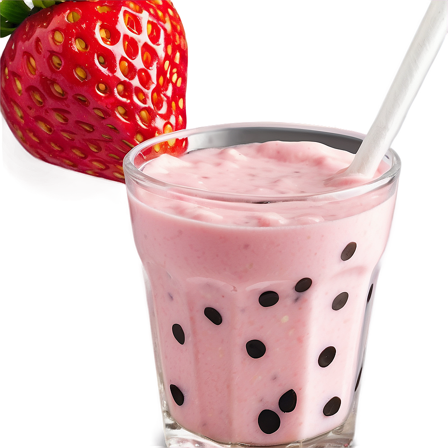 Strawberry Milk Garnish Png 63