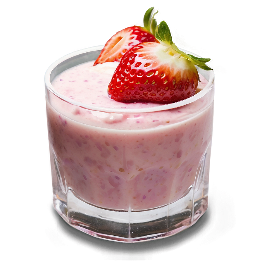 Strawberry Milk Garnish Png 94