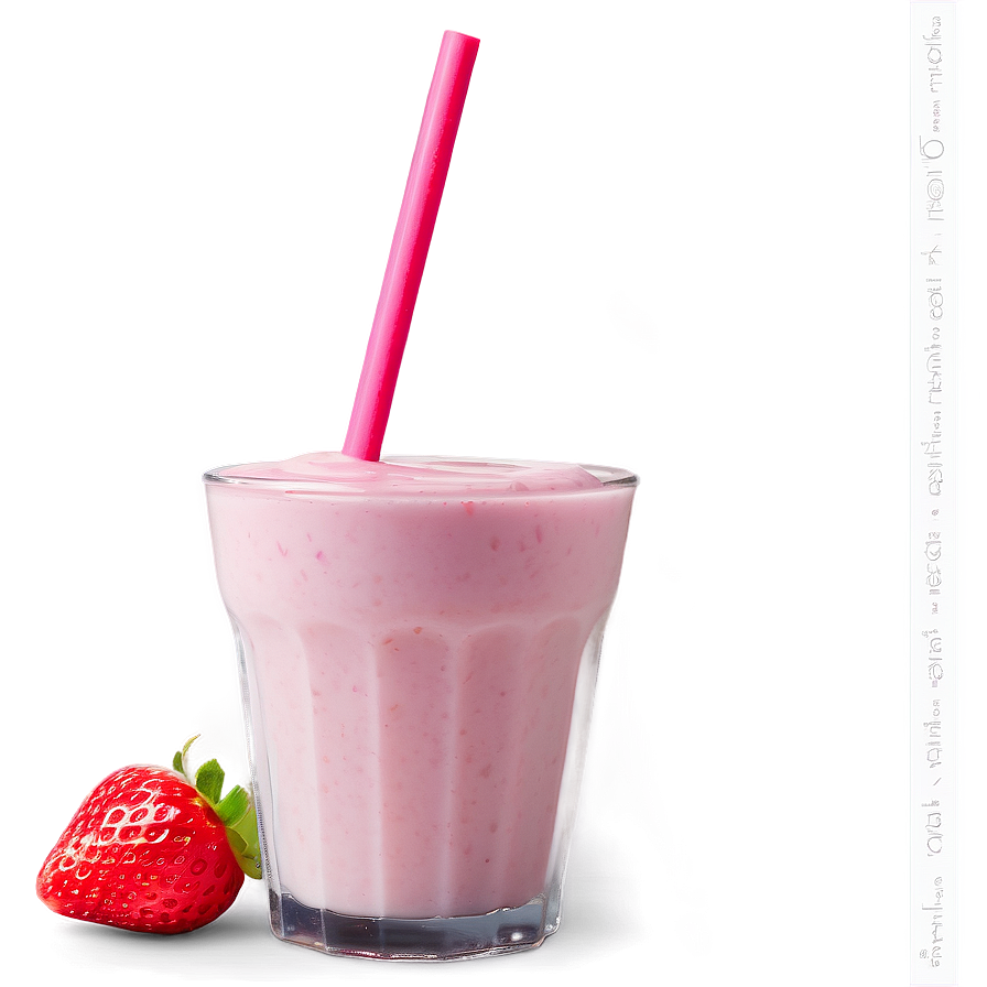 Strawberry Milk In Cafe Png 06252024