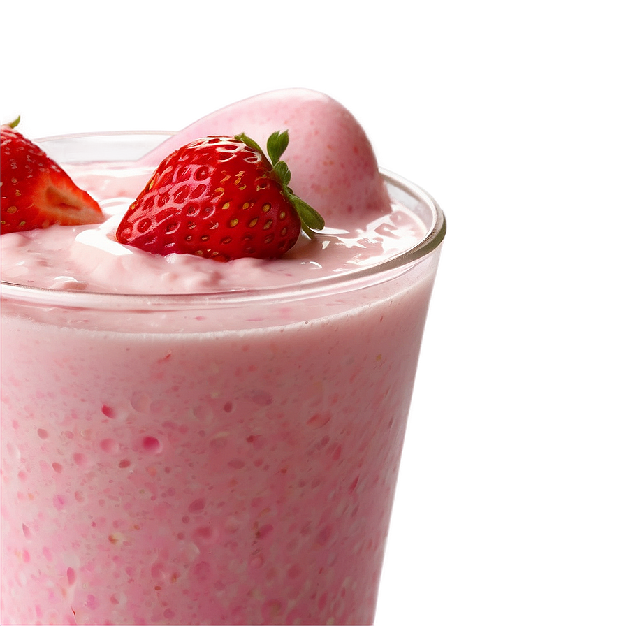 Strawberry Milk In Cafe Png Xgj