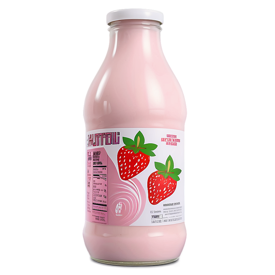 Strawberry Milk Nutrition Facts Png 06252024