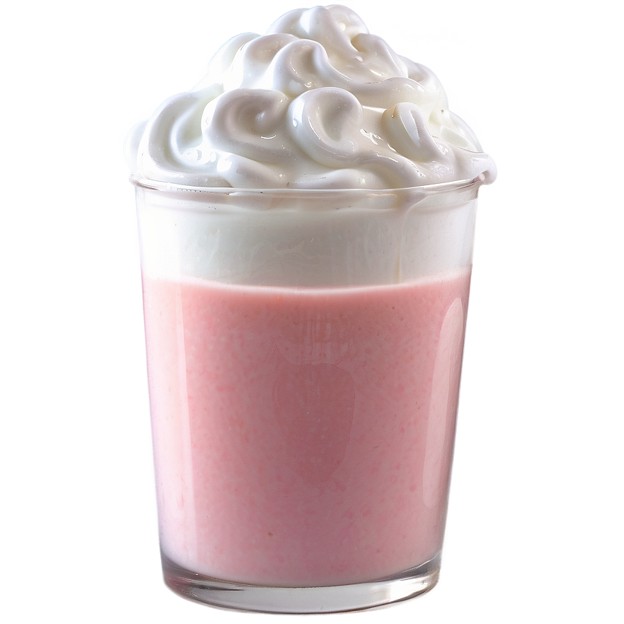 Strawberry Milk On Table Png 13