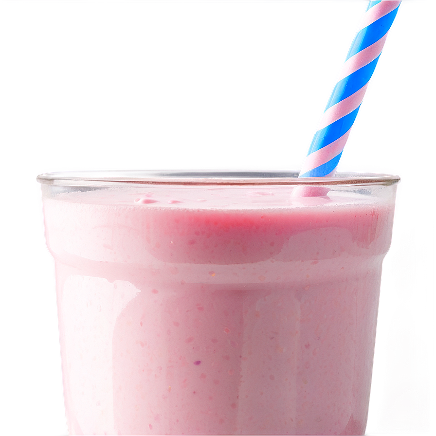 Strawberry Milk On Table Png 97