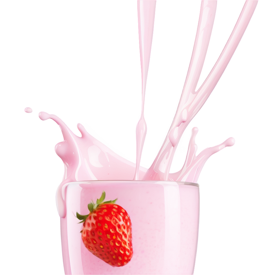 Strawberry Milk Pouring Png 65