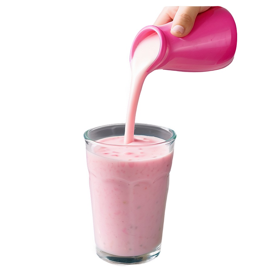 Strawberry Milk Pouring Png Ggo7