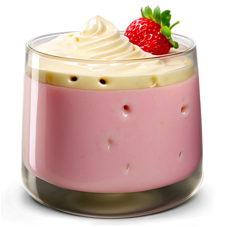 Strawberry Milk Pudding Png 06252024