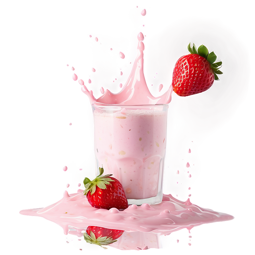 Strawberry Milk Splash Png Ffi85