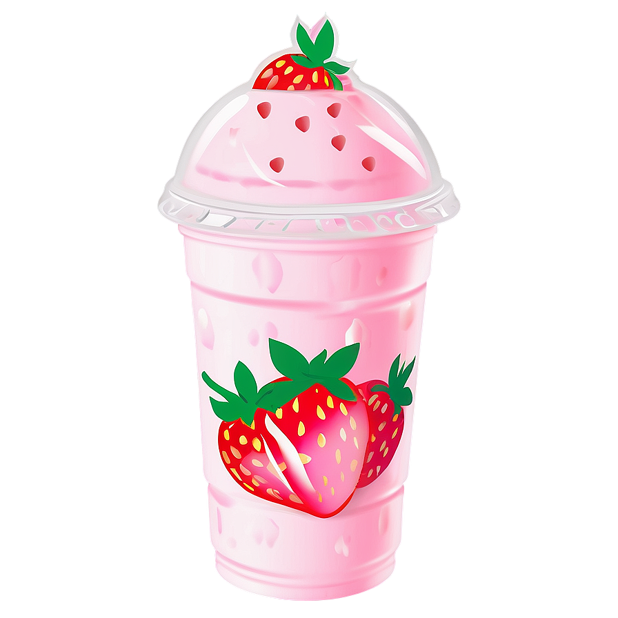 Strawberry Milk Tea Png 53