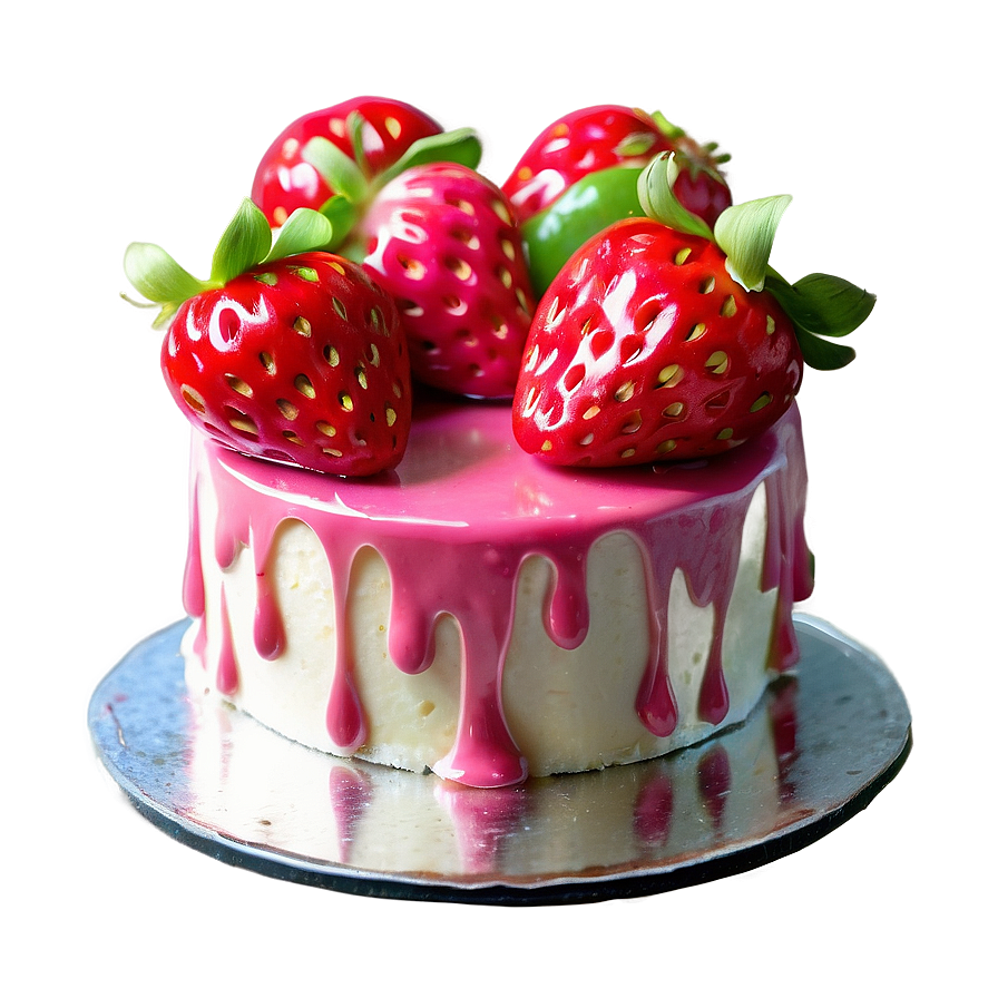 Strawberry Mirror Cake Png 68