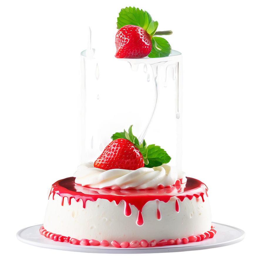 Strawberry Mirror Cake Png Eqb49