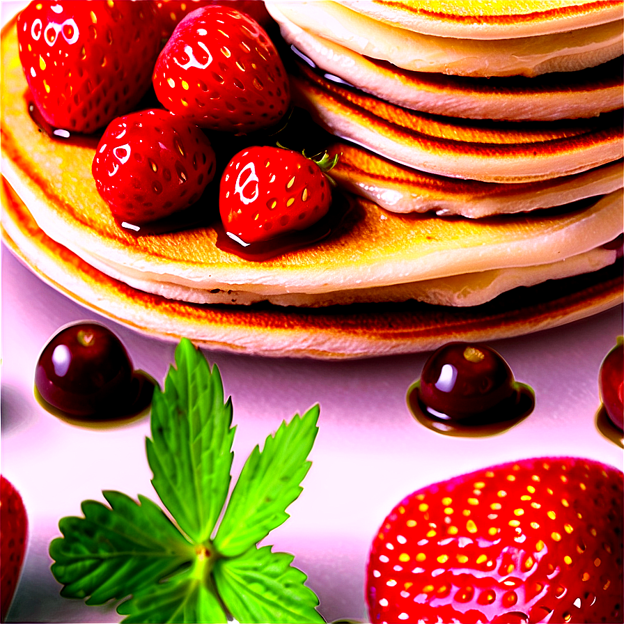 Strawberry Pancakes Png Uuy6