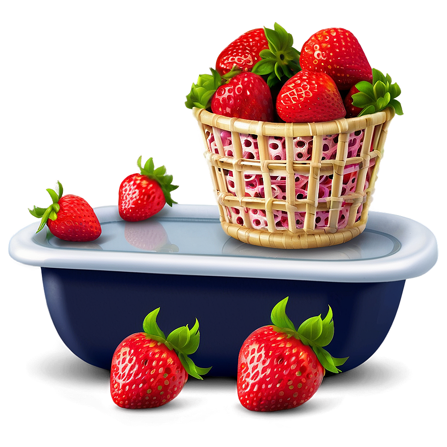 Strawberry Picnic Cute Png 06252024