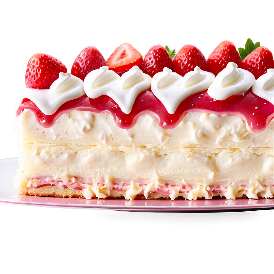 Strawberry Sheet Cake Png 5