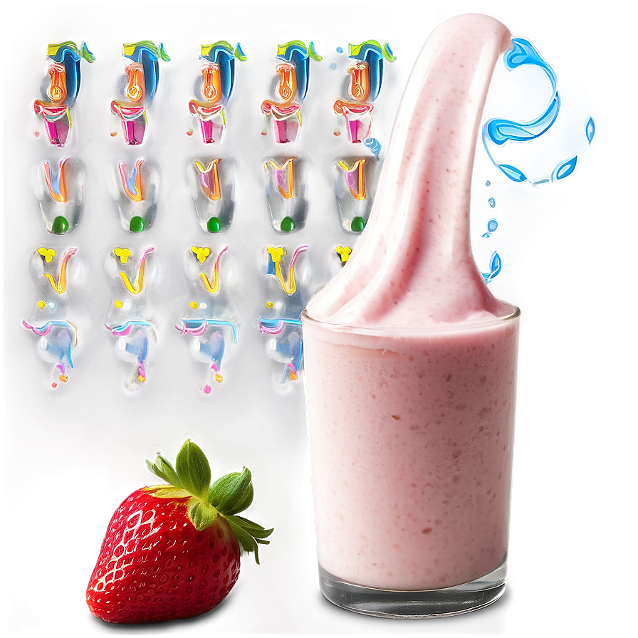 Strawberry Soy Milk Png Axv