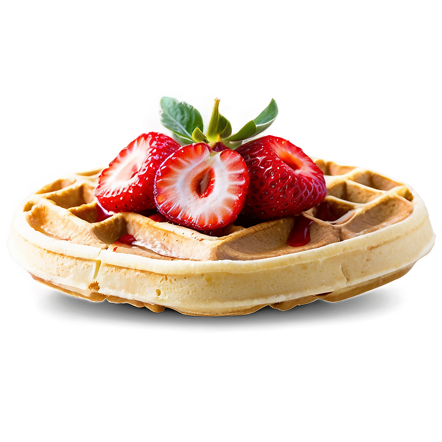 Strawberry Topped Waffle Png 05212024