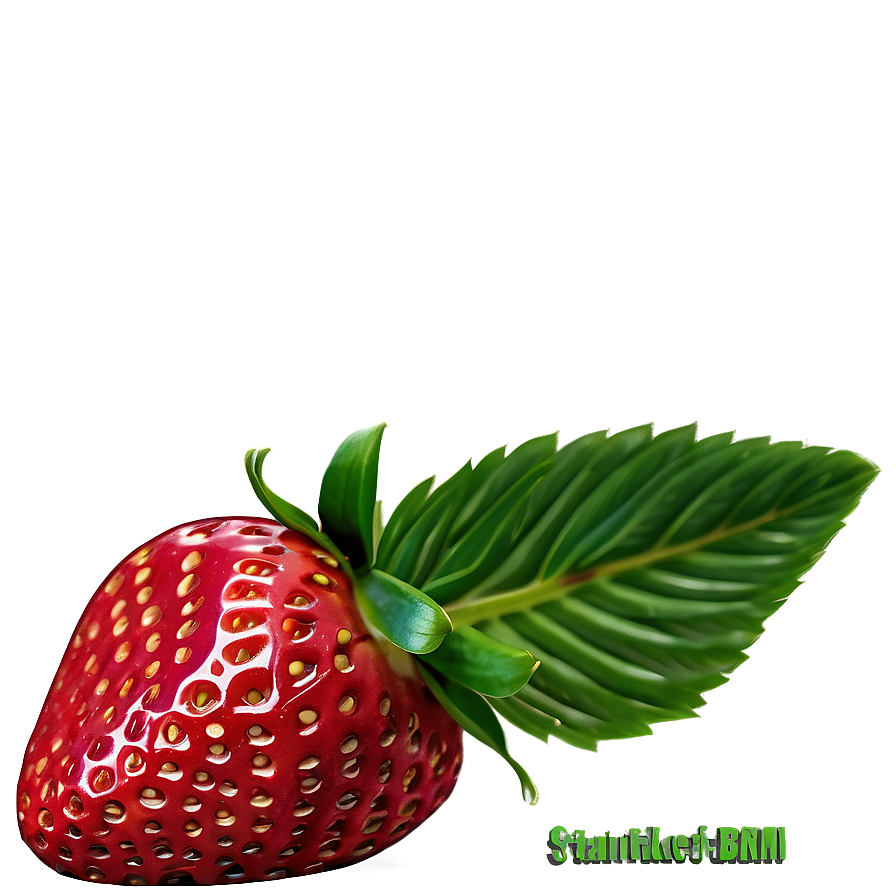 Strawberry With Leaves Png 13