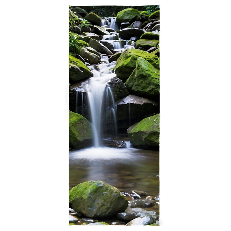 Stream And Waterfall Combo Png Bqq