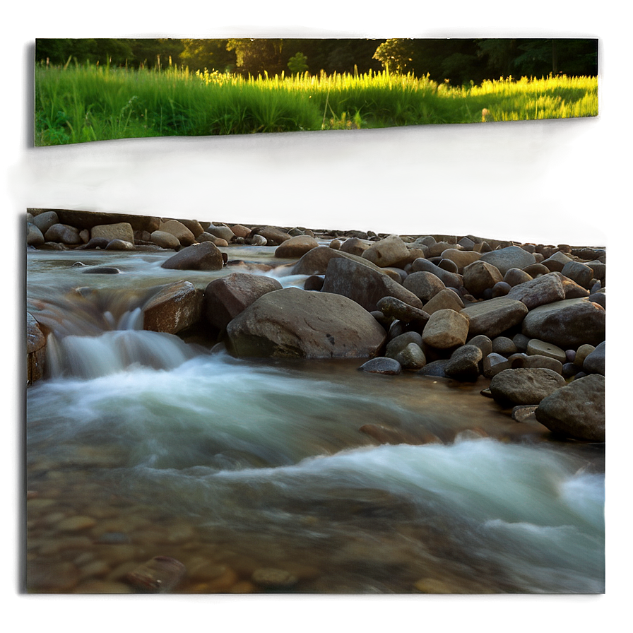 Stream At Sunset Png Jpt