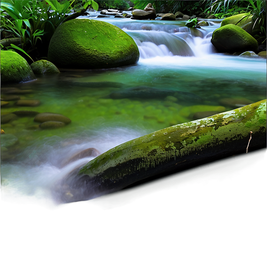 Stream In Rainforest Png Qul90