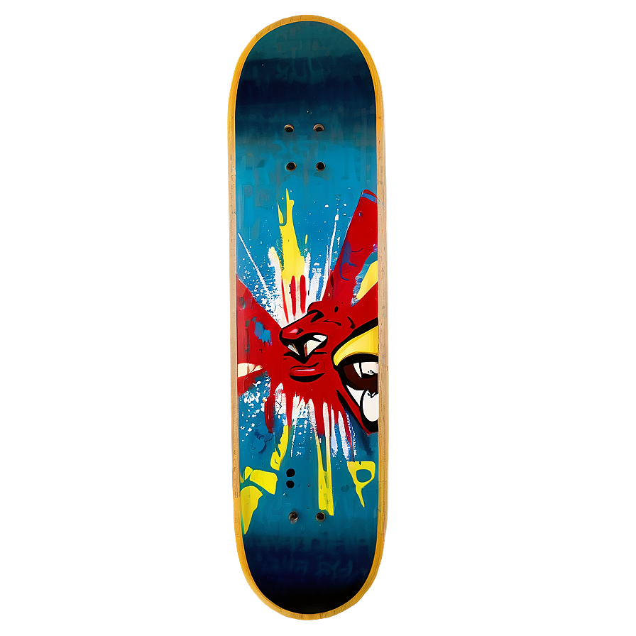 Street Art Skateboard Deck Image Png Wbg73