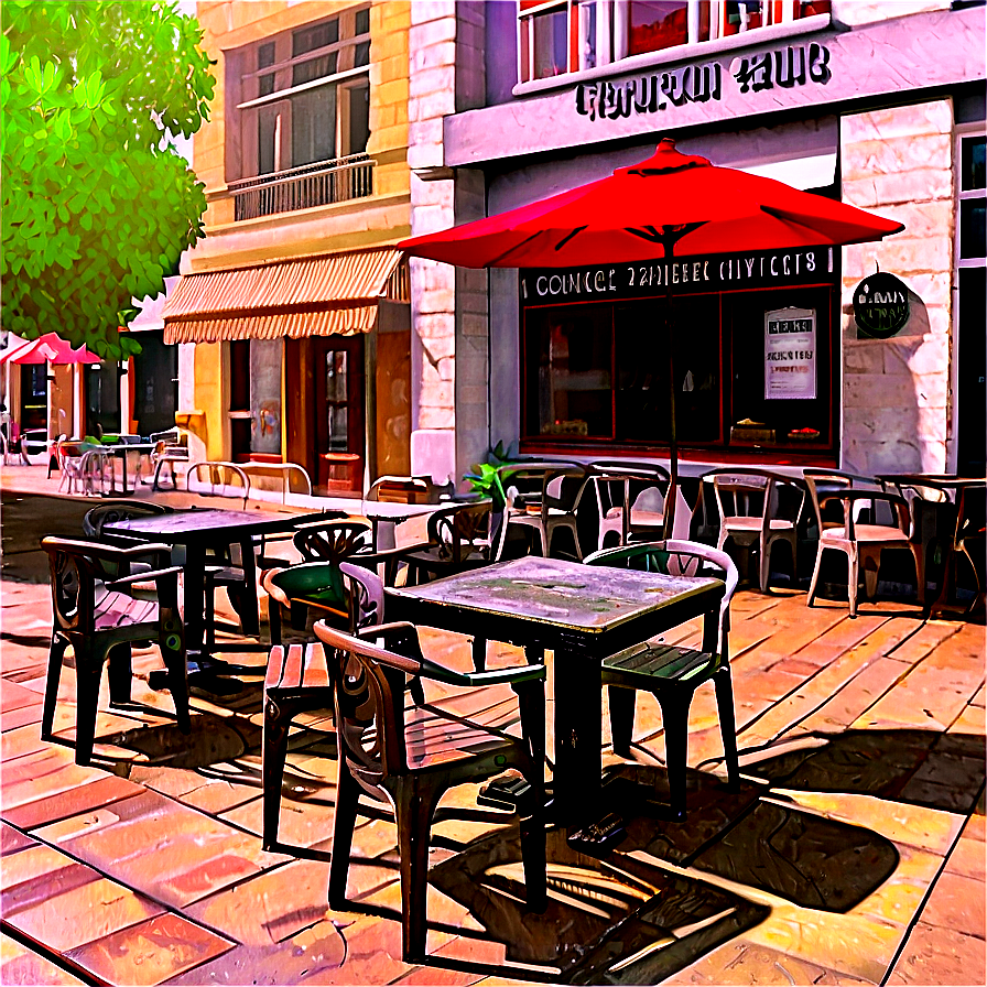 Street Cafe Terrace Png Iov1