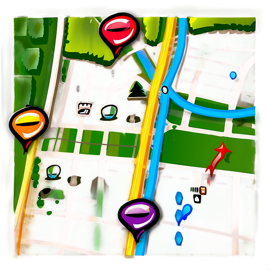 Street Map Navigation Png Jrf