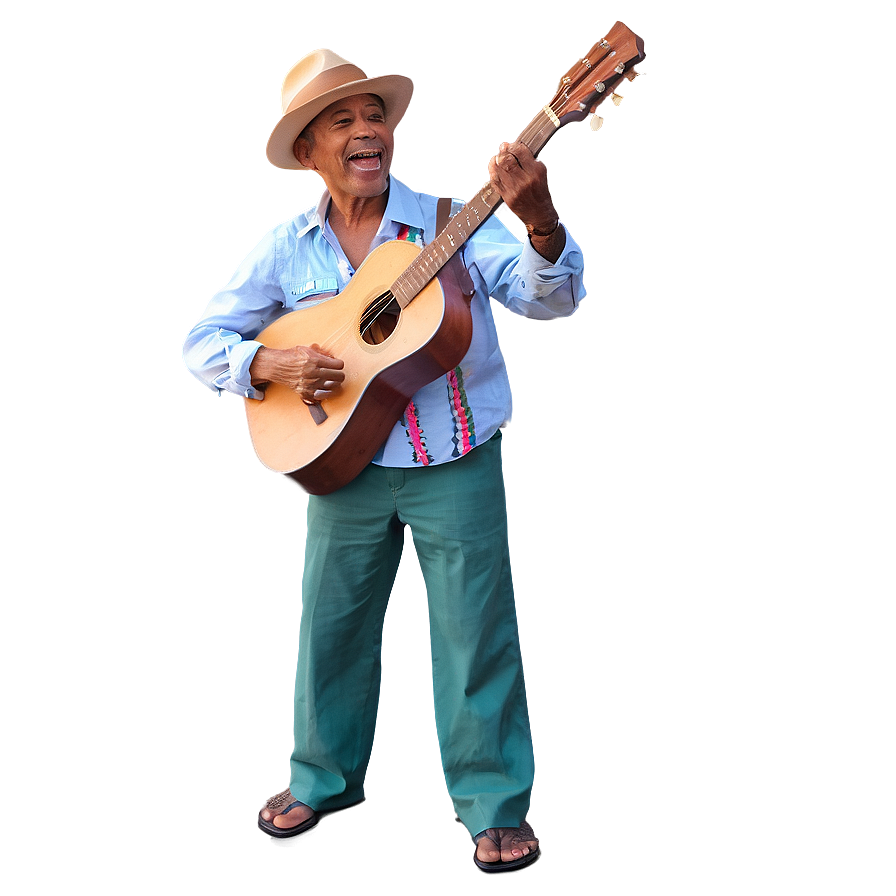 Street Performer Singing Png 06202024