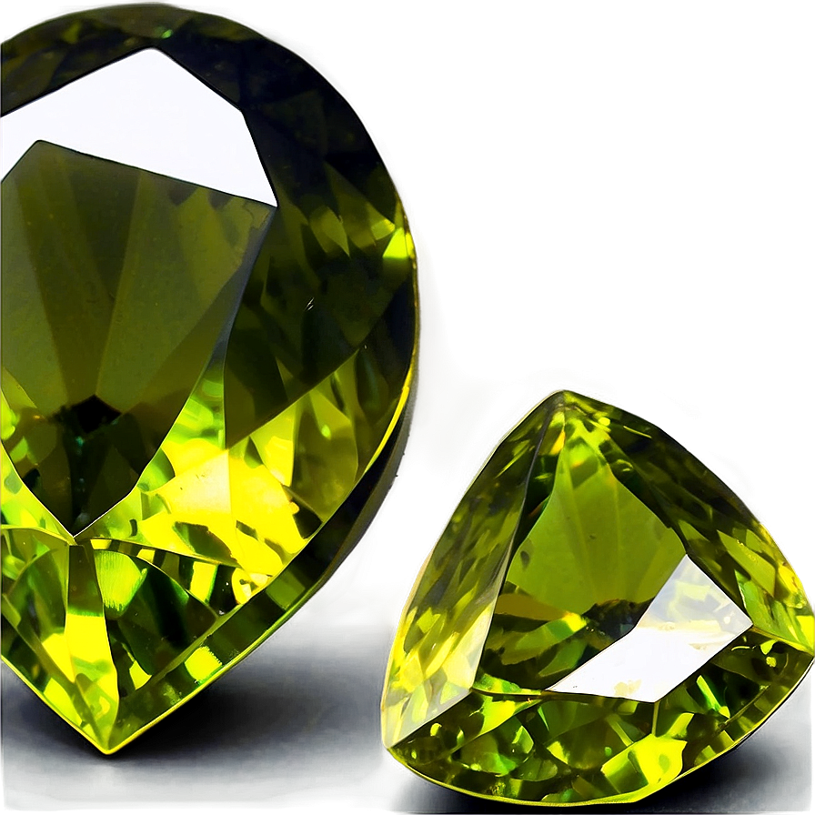 Striking Peridot Gemstone Png 17