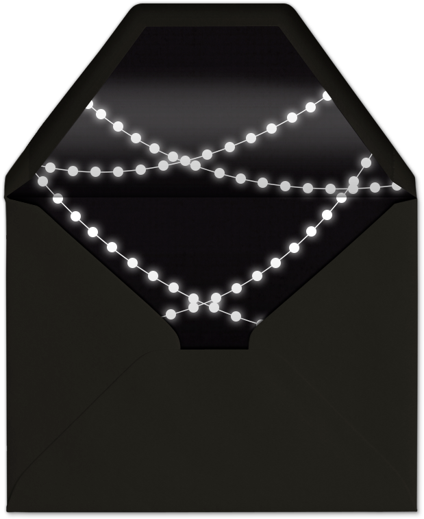 String Lights Envelope Design