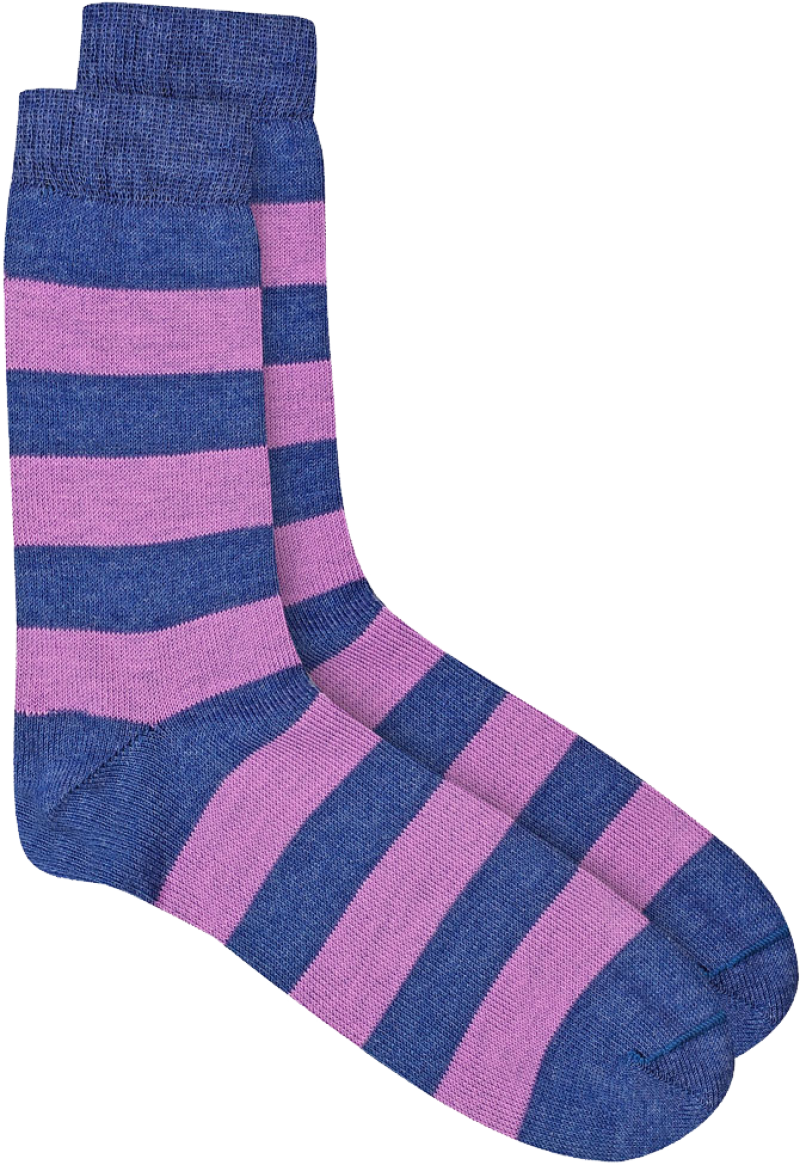 Striped Blueand Pink Sock