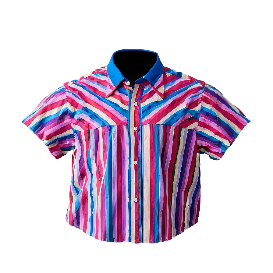 Striped Collar Shirt Png 19