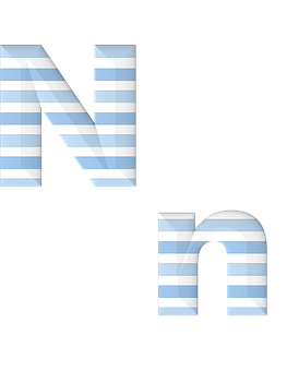 Striped Letter Illusion