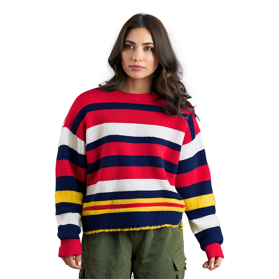 Striped Red Sweater Png Egu86