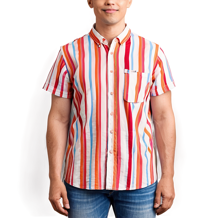 Striped Shirt Pocket Draft Png Inv16