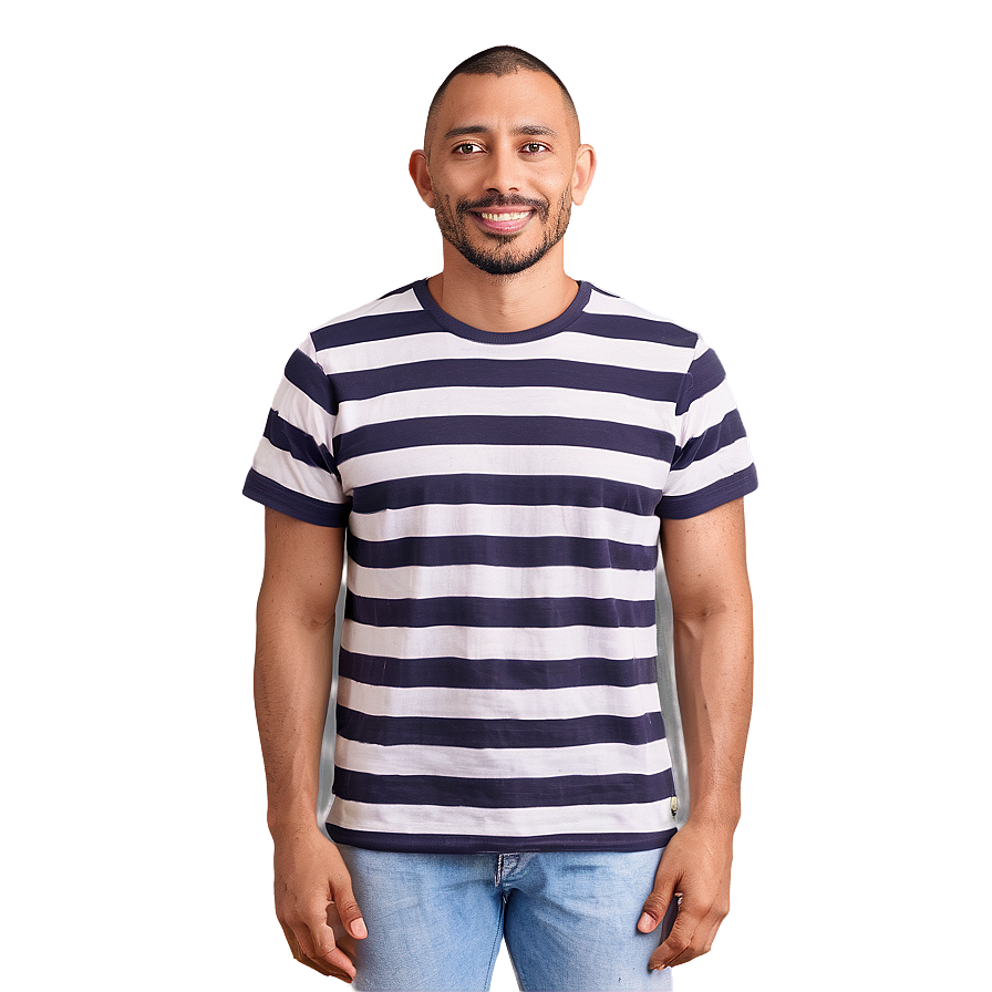 Striped Tshirt Look Png 05252024