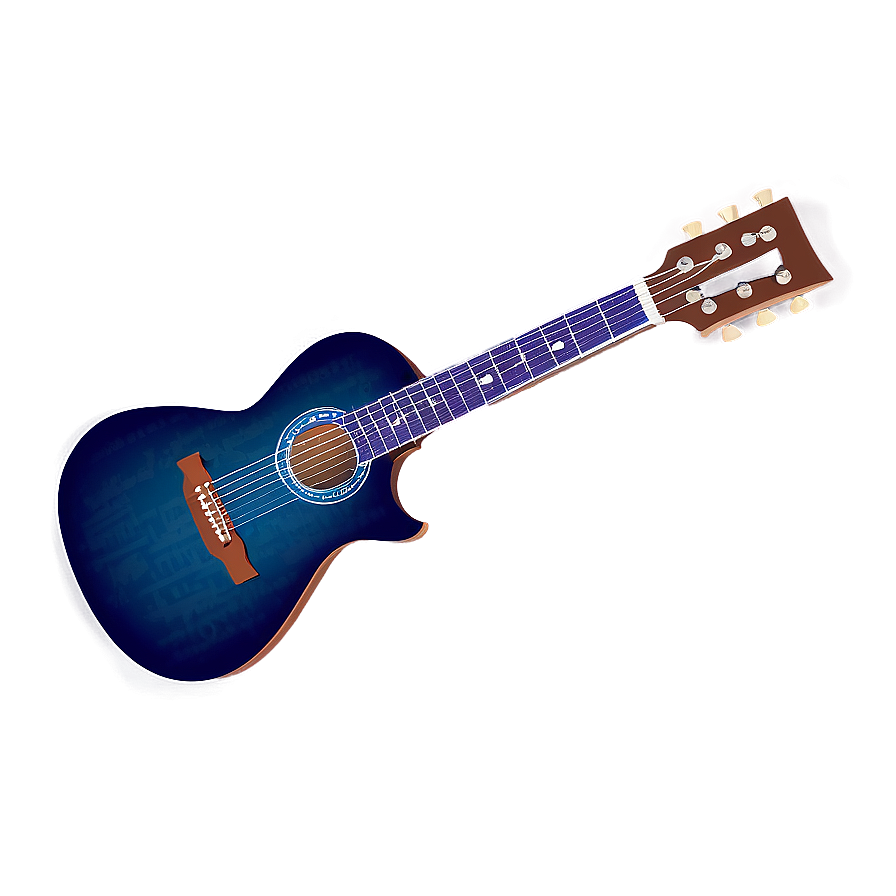 Strumming Guitar Silhouette Png 06272024