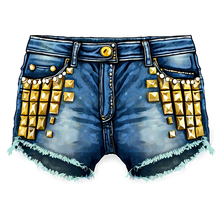 Studded Denim Jorts Png Gyr