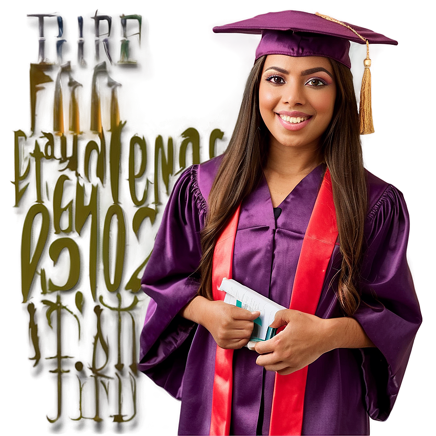 Student In Graduation Gown Png 16