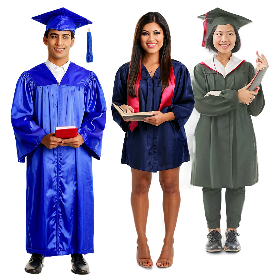 Student In Graduation Gown Png 61